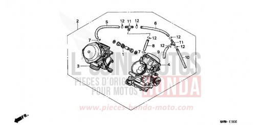 CARBURETOR (ASSY.) XL600VX de 1999